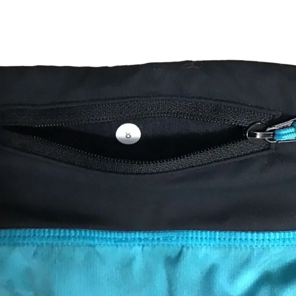 Lululemon Speed Shorts Patterned Blue - Picture 3 of 4